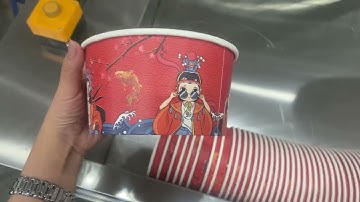 high speed paper bowl machine ,stable running speed 120 pcs/min