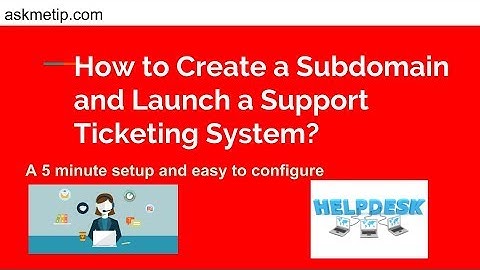 Create Support Ticketing System for free on your subdomain|Help Desk in 5 minutes for your Business