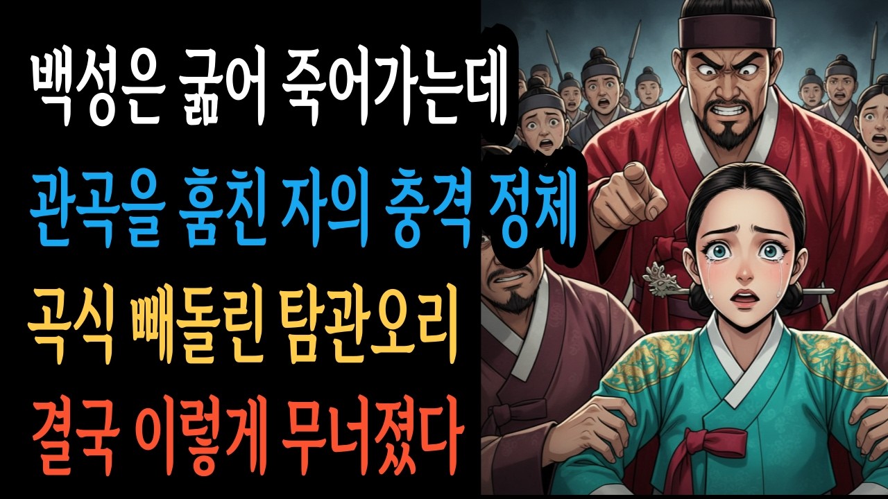 굶어 죽어가는데 관곡을 훔친 자의 충격 정체, 백성 곡식 빼돌린 탐관오리. 결국 이렇게 무너졌다