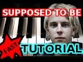 TOM ODELL - Supposed to Be - PIANO TUTORIAL Video (Learn Online Piano Lessons)