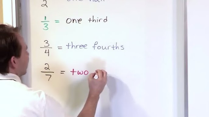 lesson 2 writing fractions as words 5th grade math youtube