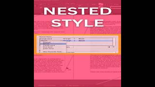 Try Nested Style in Adobe InDesign | How to use Nested style | Lee Graphics - #indesign #shorts
