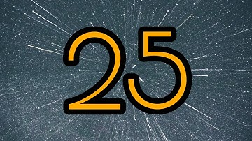 25 Second Timer ⏰ | Bright big yellow numbers and relaxing background music