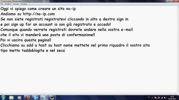 Creare sito no-ip
