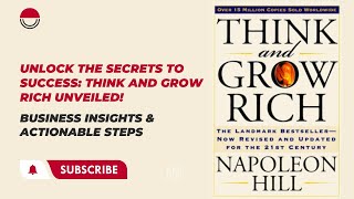 Unlocking Success: Think and Grow Rich Book Summary and Actionable Insights