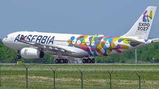 ✈️ INAUGURAL FLIGHT To Toronto! Air Serbia Airbus A330-200 Takeoff from Belgrade Airport | With ATC