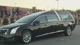 Community gathers for procession of fallen U.S. Marine Cpl. Hunter Lopez