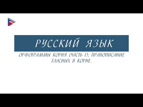 6 класс - Русский язык - Орфограммы корня: правописание гласных в корне