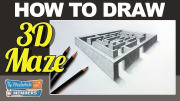 How to Draw a 3D Maze - Two Point Perspective