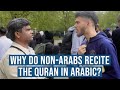 Nonarabic muslim has no idea why quran is recited in arabic  arul velusamy  speakers corner