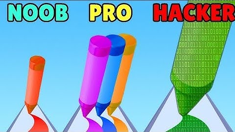 NOOB vs PRO vs HACKER - Pencil Rush 3D | Android Gameplay