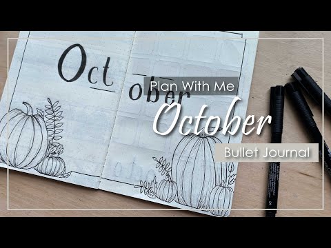 PLAN WITH ME: October Spread 2022 | Bullet Journal | My Mindset Arranged