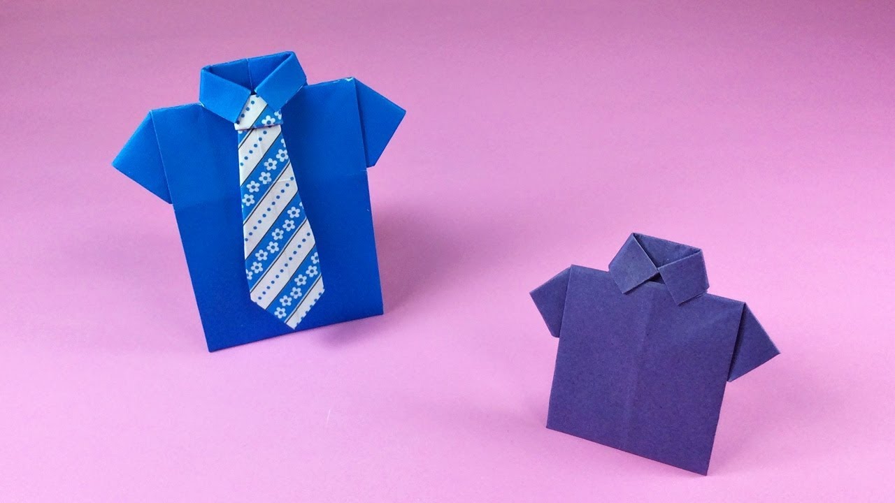 CAMISA de ORIGAMI - ENFEITE - DOBRADURA de PAPEL - PASSO a PASSO - YouTube