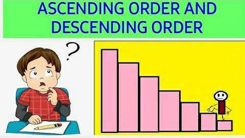 # ordering numbers/ascending order and descending order