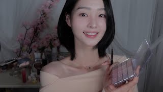 ASMR (Sub) Sleepy spring makeup one-day class Role play