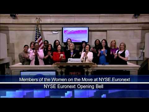 8 March 2011 Woman ERG rang the NYSE Opening Bell