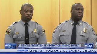 51 arrests made in NC’s ‘Operation Spring Sweep’