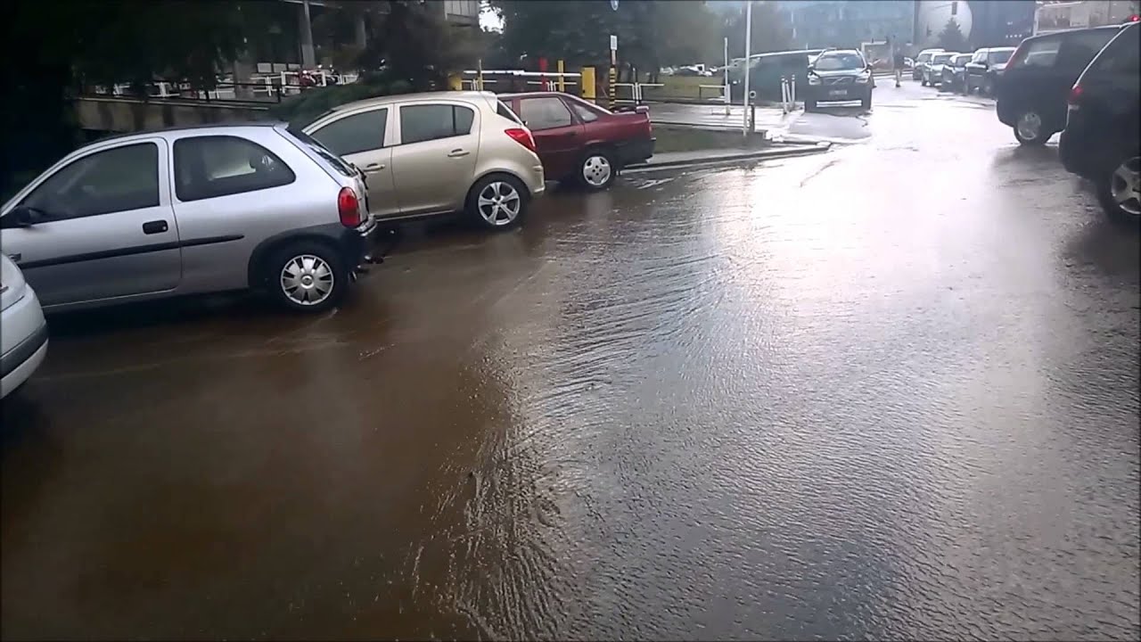 Brno, Czech Republic, after a 10 minute rain
