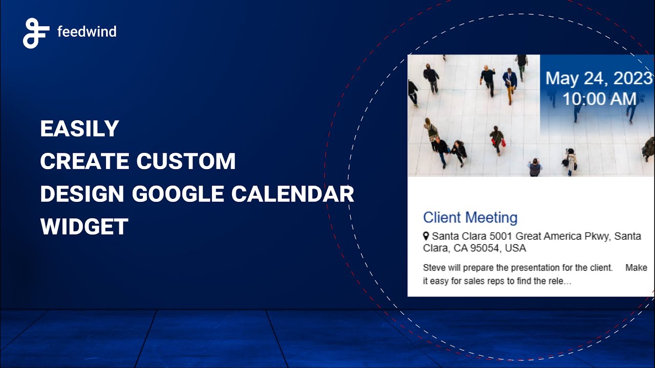 Create custom design Google Calendar widget YouTube