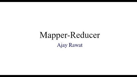 7-Mapper Reducer