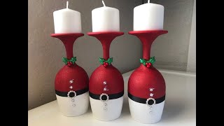 DecoraÃ§Ã£o de Natal feita com Calice