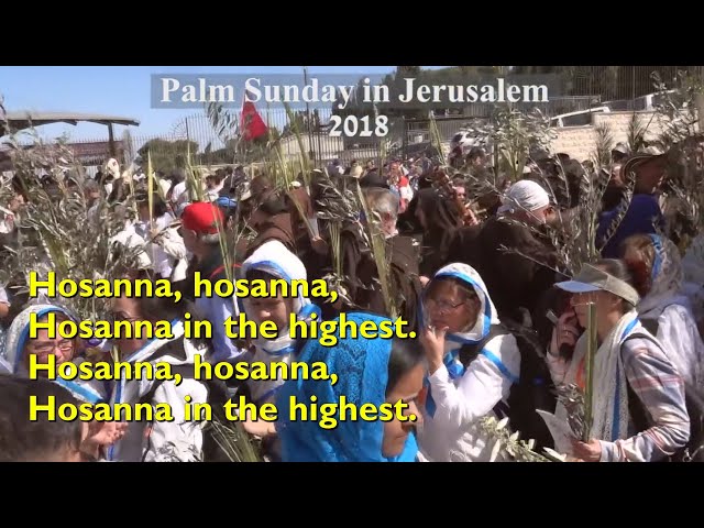 Hosanna, Hosanna, Hosanna in the Highest [with lyrics for congregations] class=