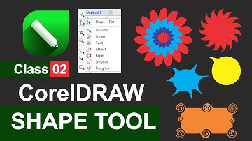 Corel Draw - Class 2 - Shape Tool Hindi | कोरल ड्रा सेप टूल हिन्दी में | Coreldraw tutorial in hindi