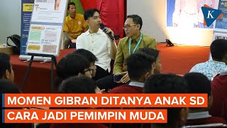 Jawaban Gibran Ketika Ditanya Siswa SD Cara Jadi Pemimpin Muda