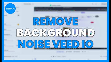 REMOVE BACKGROUND NOISE with VEED IO: Clean and PROFESSIONAL AUDIO