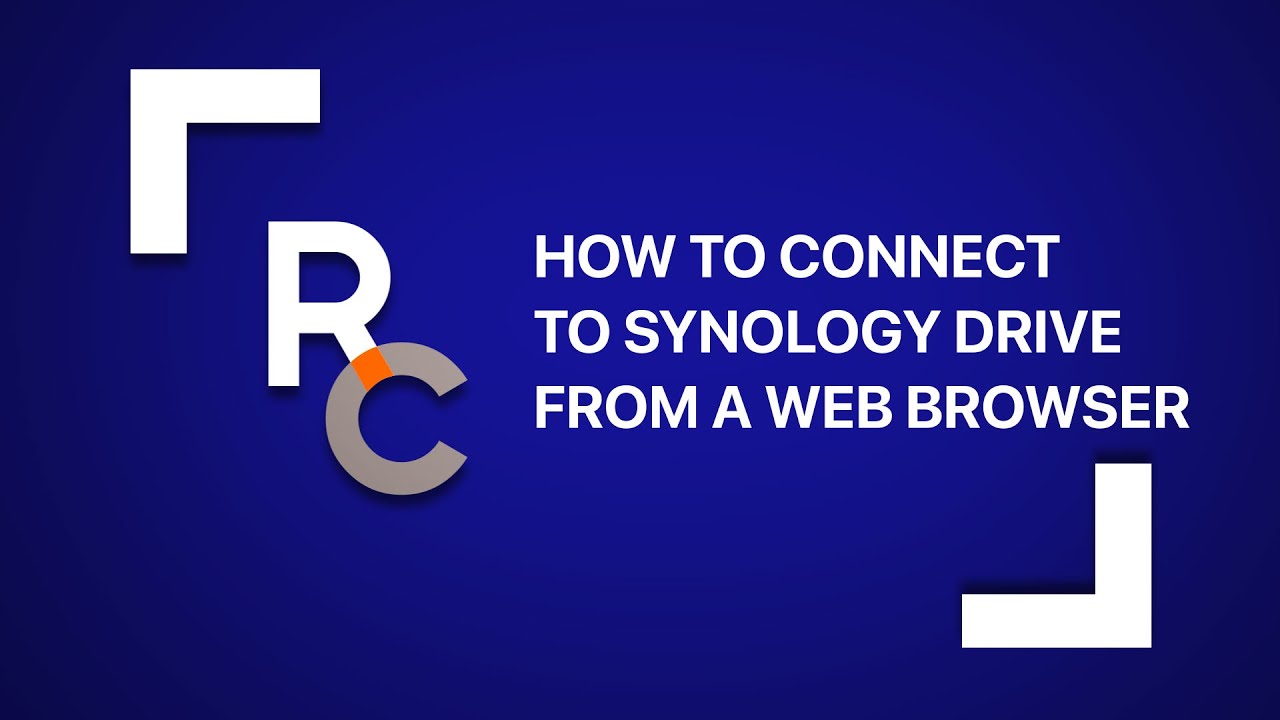 How To Connect to Synology Drive from a Web Browser