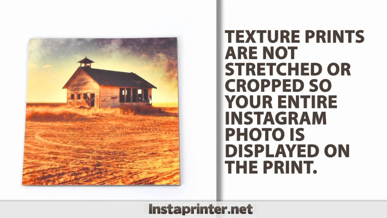 Print Instagram Photos - Instagram Texture Prints $20 by Instaprinter Instagram Printing Service