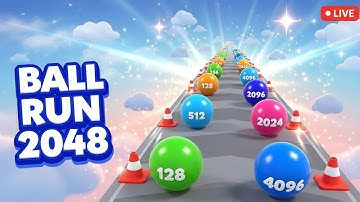 BALL RUN 2048 Game live🛑 #ballrun2048 #gaming #live #..❣️