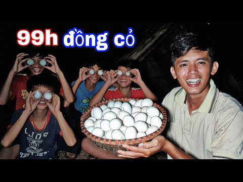 KẾT THÚC 99h SINH TỒN | Thử Thách TEAM SANG VLOG Ăn 100 Quả Trứng VỊT LỘN