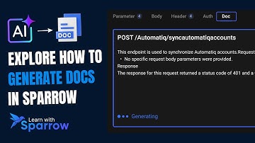 Effortless API Documentation with Sparrow’s AI-Driven Doc Generation