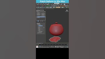 Effortlessly Overlay Relief Objects on Curved Surfaces in 3ds Max #shorts #patchdeform