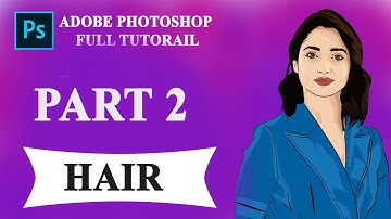 Vector/Vexel Art | Photoshop Tutorial | PART 2 - Hair - Adobe Photoshop | Photoshop Creative