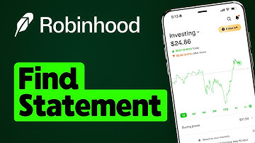 Hoe vind je statements op Robinhood?