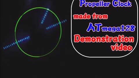 아트메가128로 만든 잔상시계