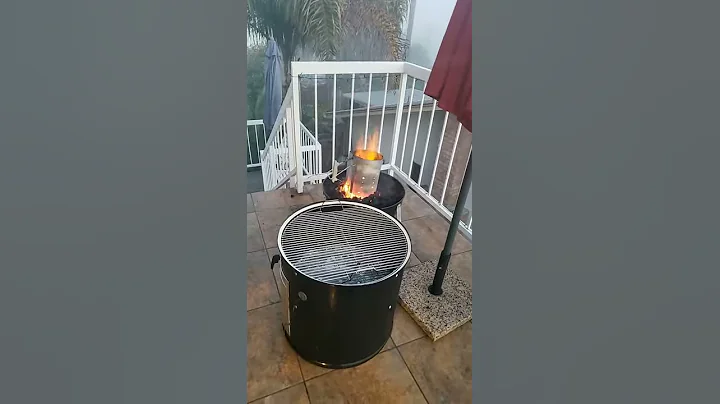 Weber smokey mountain 1st time using it