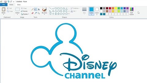 How to draw the Disney Channel logo using MS Paint | How to draw on your computer