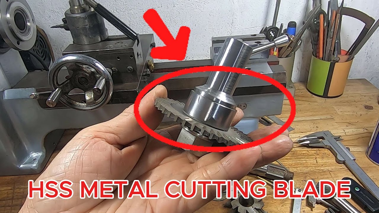 Center shaft for metal cutting disc (HSS), I made it from old stuff I had.