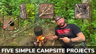 Corporals Corner MidWeek Video #11 Five Simple Campsite Projects That You Should Know.