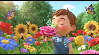 🌸 Baby Kid in Flower Garden Learning | Fun Educational Kids Song | Nature Nursery Rhyme 🎵