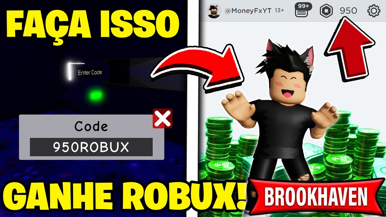 SAIU!* COMO GANHAR 850 ROBUX APENAS FAZENDO ISSO NO BROOKHAVEN RP (Roblox)  