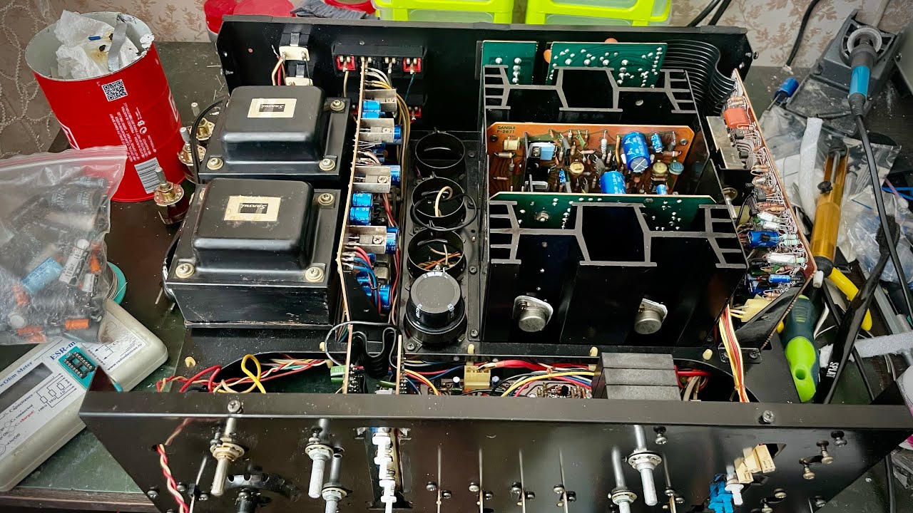 Sansui AU-707 Restoration. Part 3 (Intermediate) - YouTube