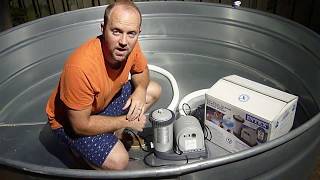 UNBOXING the Intex 1500 gpm Filter Pump - PERFECT for Above Ground Pools and Stock Tank Pools