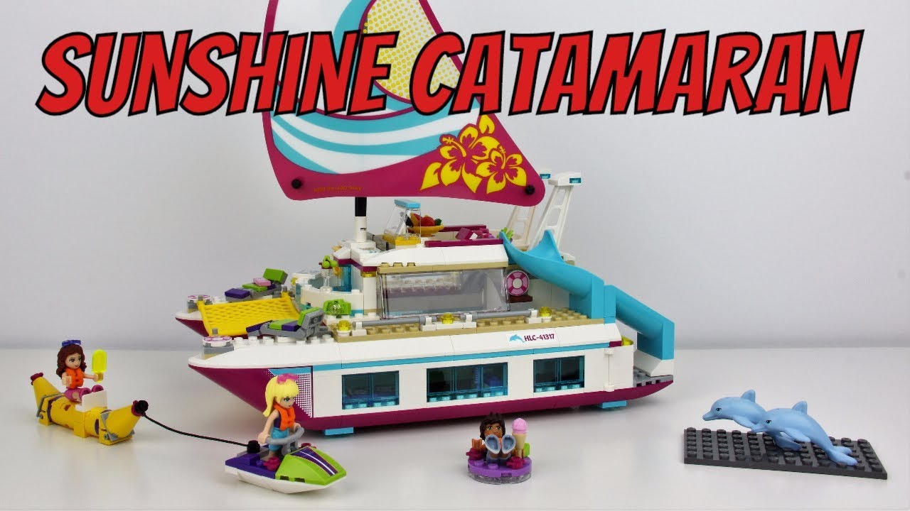 LEGO Friends Sunshine Catamaran - Unboxing, Speed Build 
