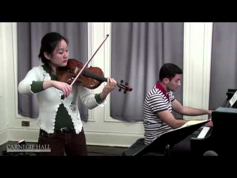 Violin Intonation: Christian Tetzlaff Workshop Coaching