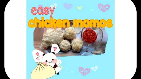 Chicken momos crispy + steamed | easy minimum ingr...