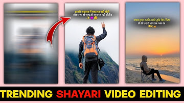 Boys Attitude Shayari Video Editing || Trending Instagram Shayari Reels Video Editing 2024